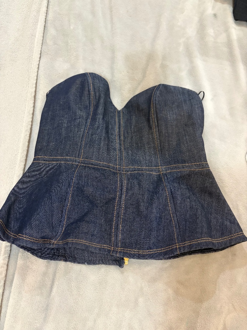 Zara Denim Strapless
